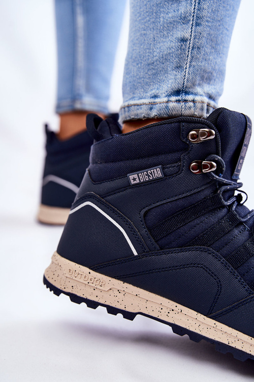 Жіноче високе трекінгове взуття Big Star KK274611 Темно-синій