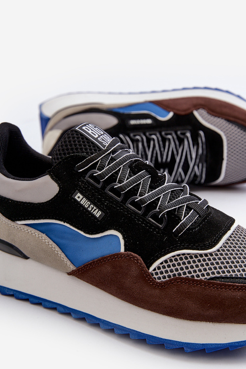 Чоловічі кросівки Big Star NN174322 Memory Foam System Brown-Black