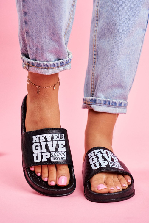 Класичні жіночі гірки Never Give Up Black White