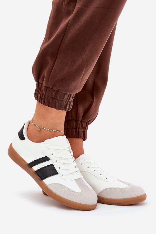 Низькі Жіночі Кросівки З Еко Шкіри Білі Nonalorin