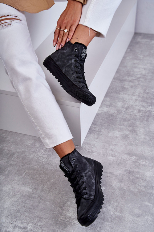 Жіночі кросівки Big Star High Warm Black GG274069