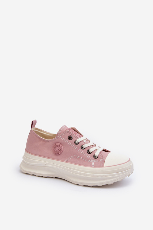 Жіночі кросівки на масивній підошві Big Star NN274129 Рожеві