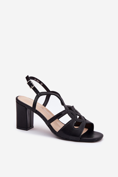 Жіночі Сандалі На Каблуку Sergio Leone SK884 Чорні