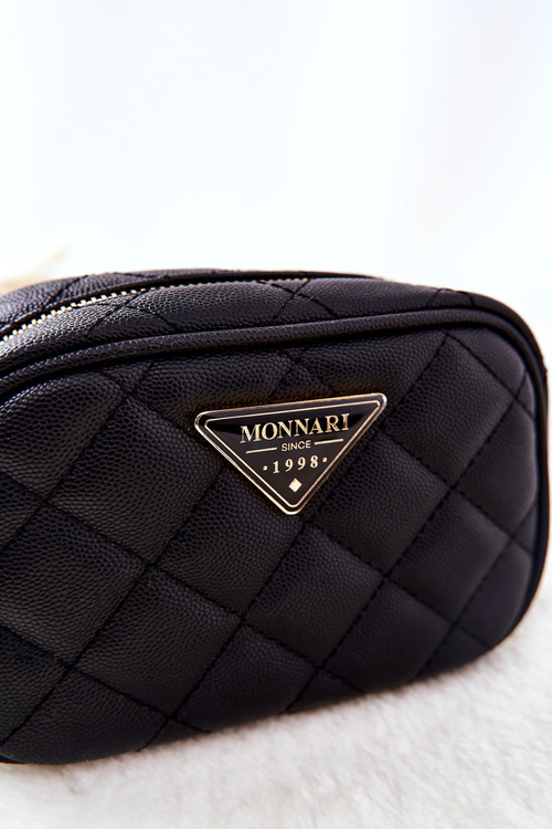 Маленька стьобана косметичка Monnari CSM0050-020 Black