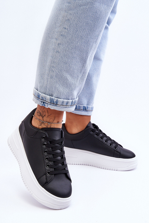 Жіноче класичне спортивне взуття. Чорно-біла нічна подорож