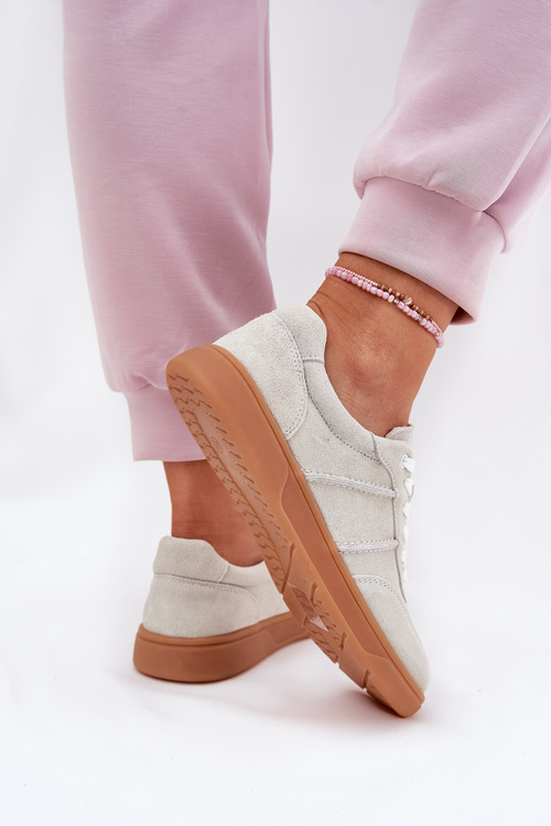 Замшеві Низькі Кросівки Для Жінок Сірі Paliana