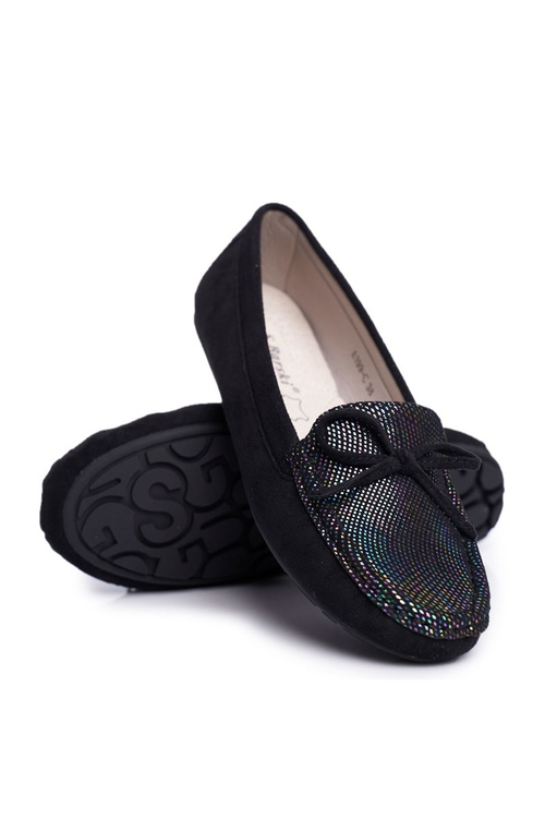 Жіночі замшеві мокасини S.Barski A199 Чорні