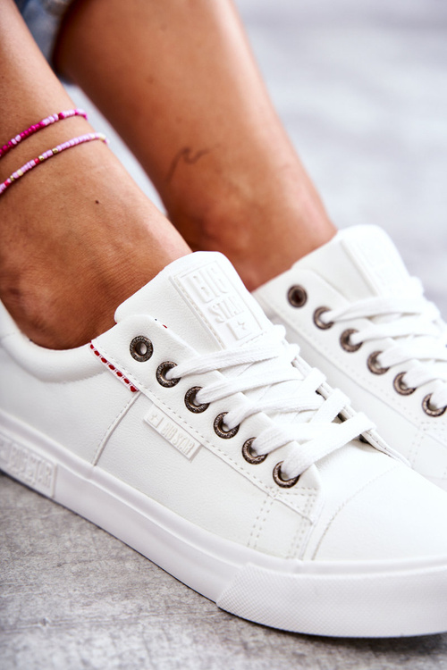 Жіночі низькі шкіряні кросівки Big Star KK274005 Білі