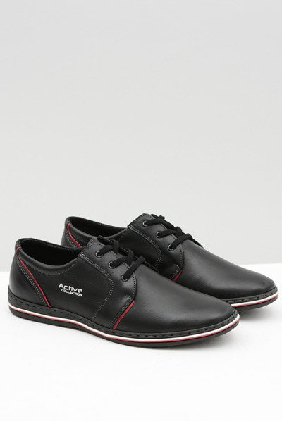 Чорні шкіряні чоловічі півчобітки Marko