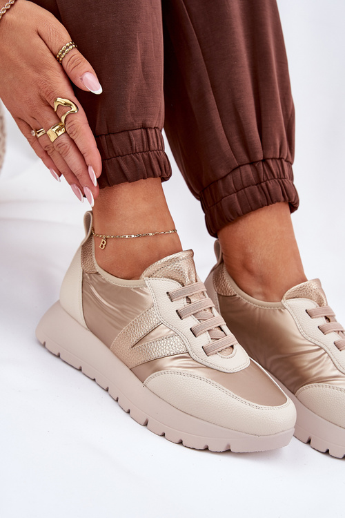 Жіноче Спортивне Взуття На Платформі Vinceza 58510 Золоті