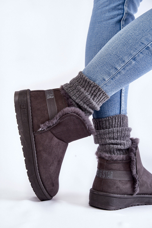 Жіночі зимові черевики Big Star KK274623 сірі