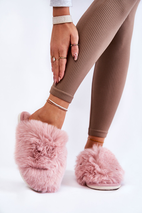 Жіночі хутряні тапочки Pink Sheryl 