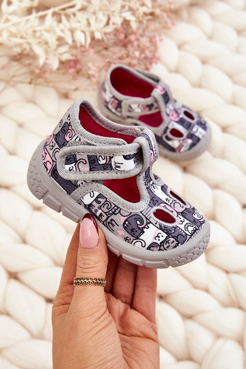 Дитяче взуття Тапочки Befado Kittens 630P001 Сірі