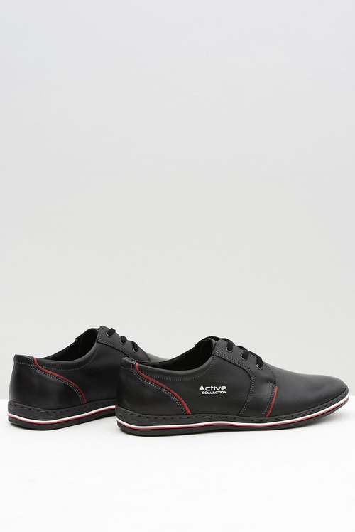 Чорні шкіряні чоловічі півчобітки Marko