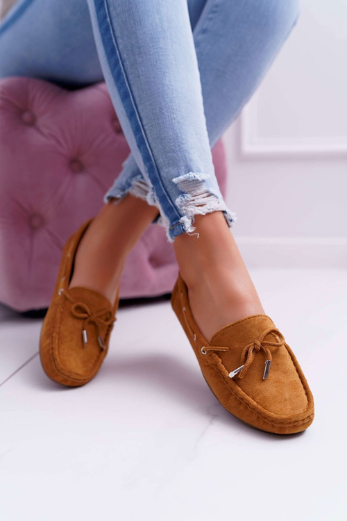 Жіночі мокасини Комфортні еко-замша Camel Memfi