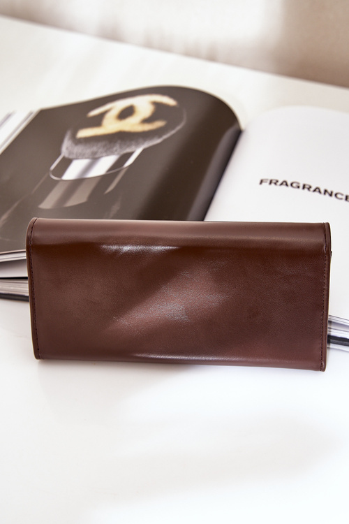 Еко Шкіряний Гладкий Жіночий Гаманець Шоколадний Еролія