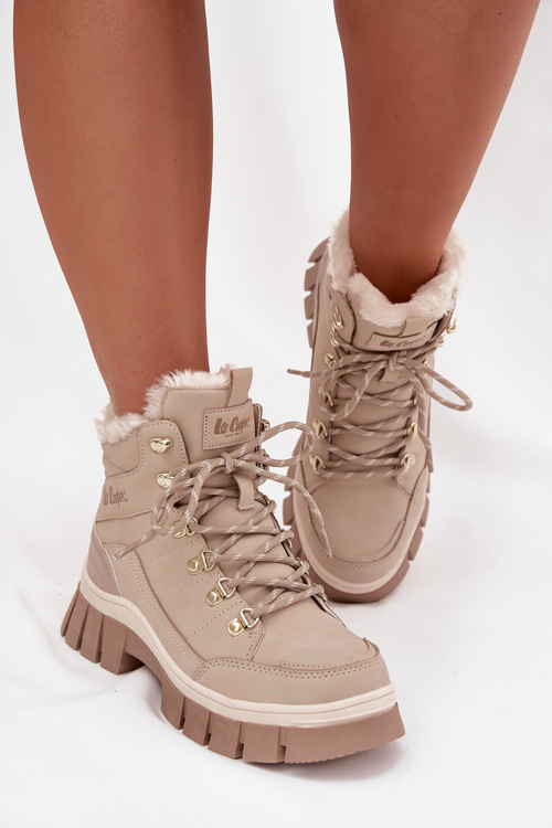 Теплі жіночі чоботи Lee Cooper LCJ-25-31-3910 Бежеві