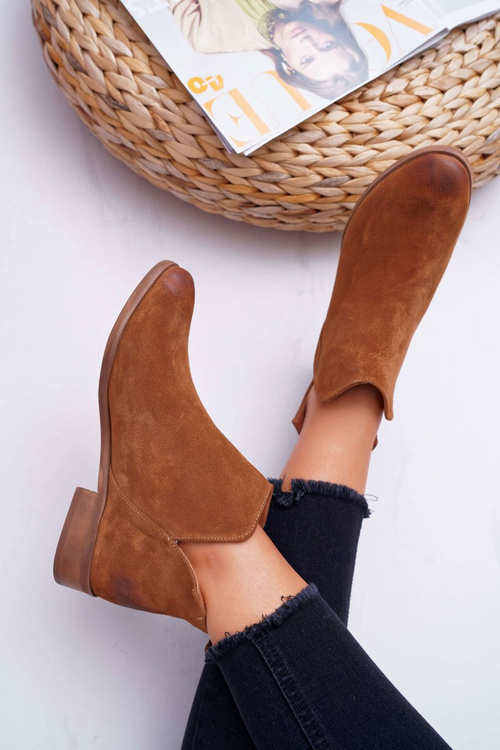 Жіночі весняні черевики на плоскій підошві Шкіряні коричневі Madness