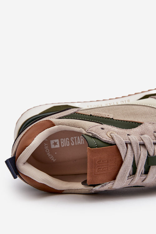 Чоловічі кросівки з Memory Foam System від Big Star NN174349 Beige