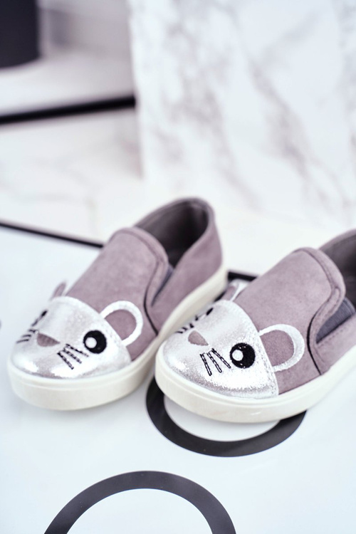 Дитяче взуття Кросівки слипони з цукерками Mouse Grey