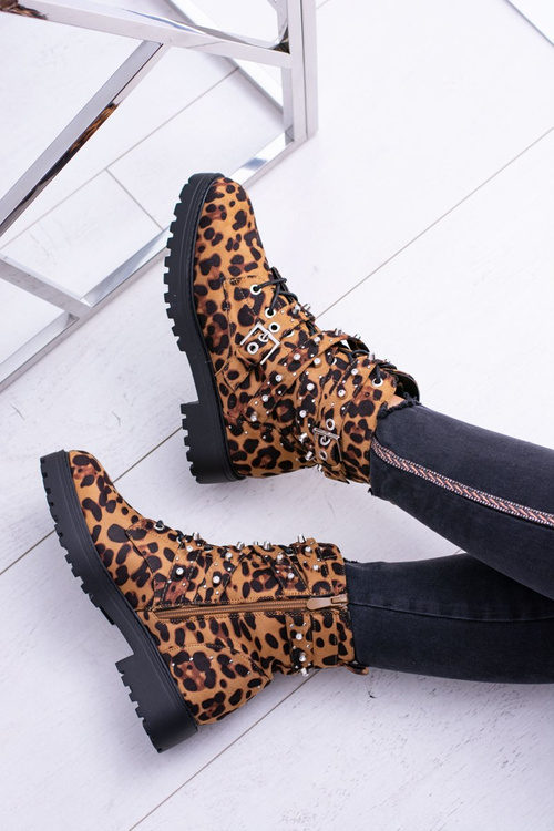 Жіночі черевики високі Trappers Leopard Albere