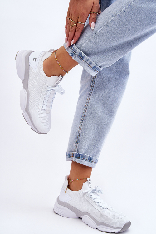 Жіноче спортивне взуття без шнурівки Memory Foam System Big Star LL274A142 Білий