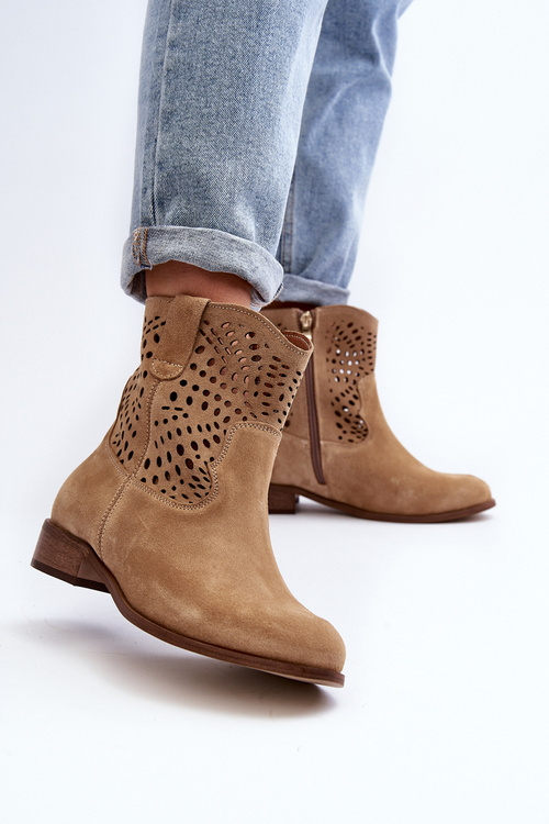 Жіночі бежеві черевики Lewski Shoes 3301/2