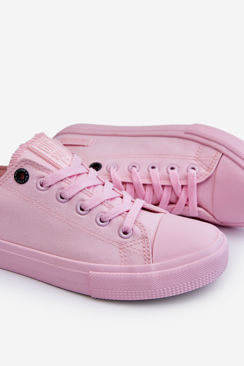 Жіночі класичні низькі кросівки Big Star LL274022 світло-рожеві