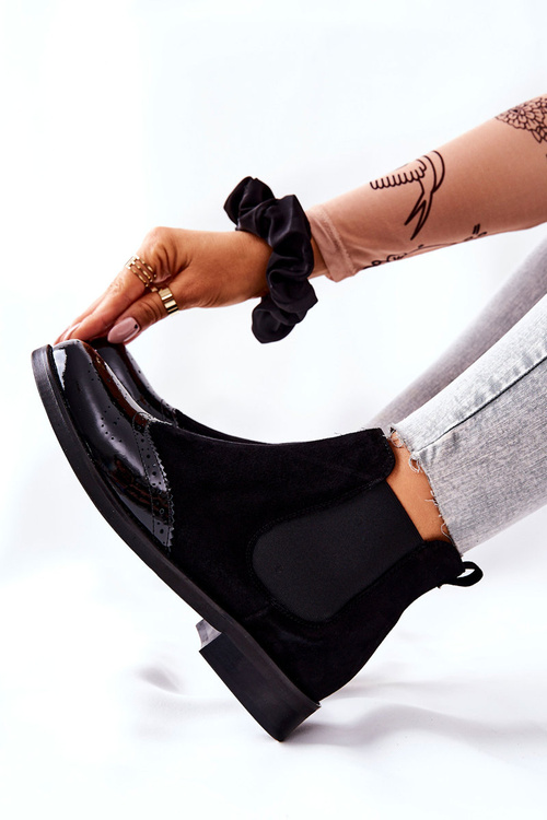 Шкіряні черевики Laura Messi Black 2096