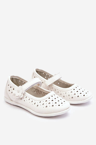 Дитячі ажурні балерини White Lenna