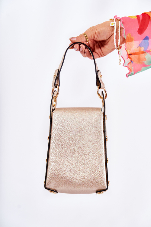 Маленька жіноча сумочка з орнаментом золото Ellies