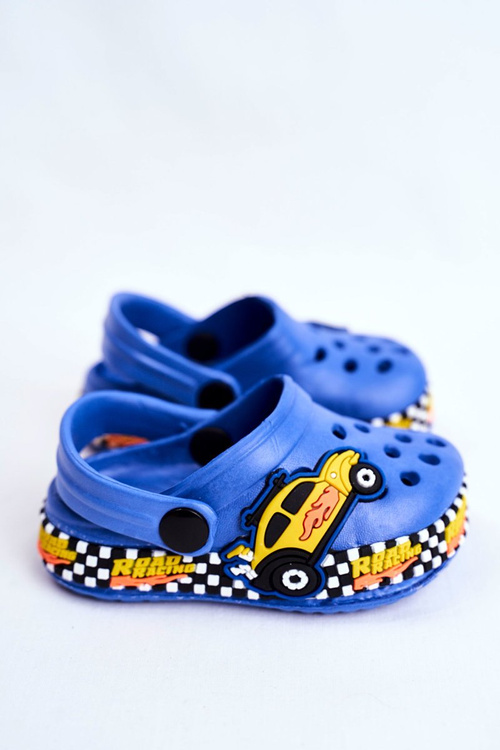 Дитяче взуття Слайди Crocs Blue Road Racing