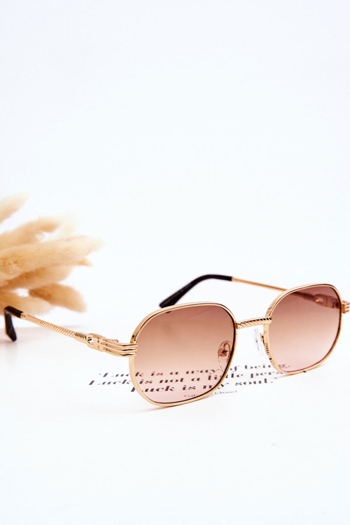 Модні сонцезахисні окуляри Ful Vue V160049 Gold-Bright brown