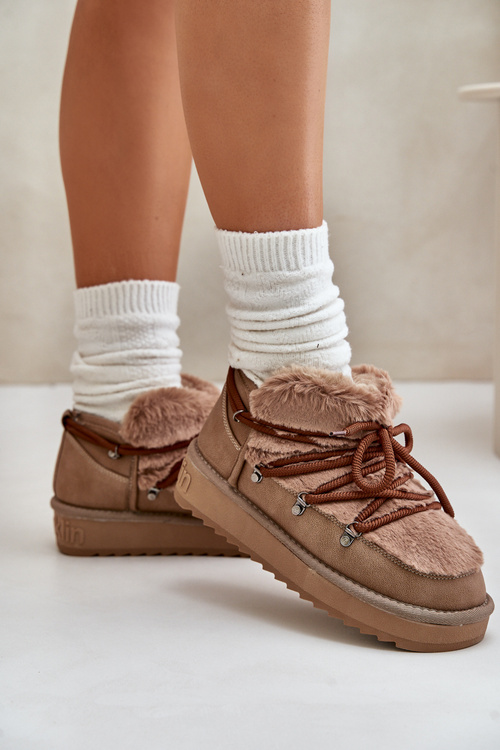 Низькі зимові черевики на платформі з хутром D.Franklin Brown DFSH370011