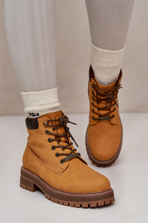 Жіночі утеплені ботильйони Big Star OO274A288 Camel