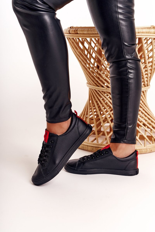 Жіночі шкіряні тенісні туфлі BIG STAR DD274687 Чорні