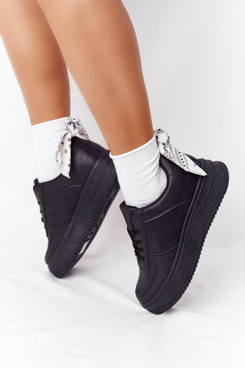 Жіноче спортивне взуття на платформі чорного кольору This Is Me