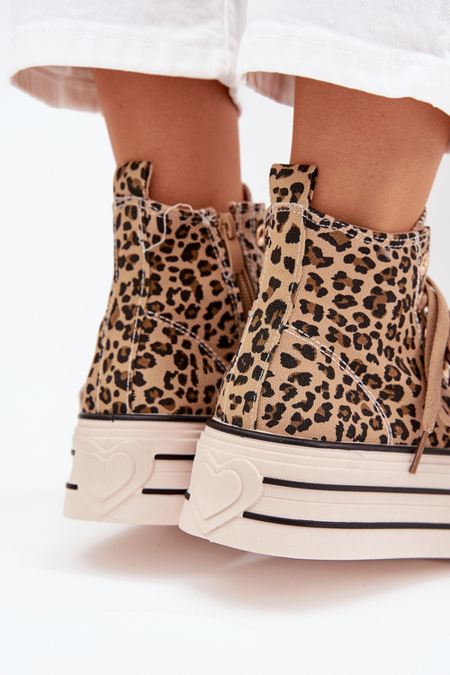 Жіночі Кросівки З Стрічкою І Блискавкою На Платформі Пантерка Мавара