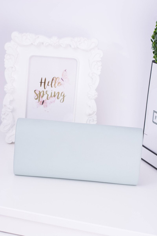 Жіночий м'ятний клатч із золотим ланцюжком