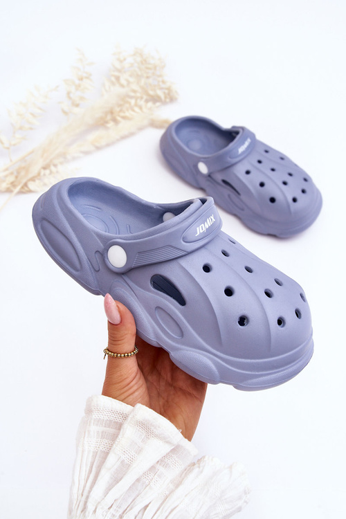 Дитячі поролонові тапочки Crocs Blue Cloudy