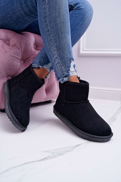 Жіночі утеплювальні зимові черевики Black Puffen