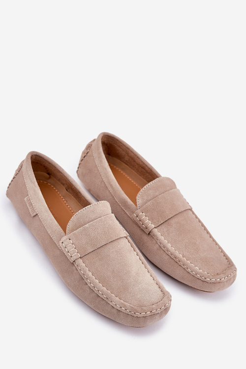 Замшеві Чоловічі Мокасини Big Star RR174050 Бежеві