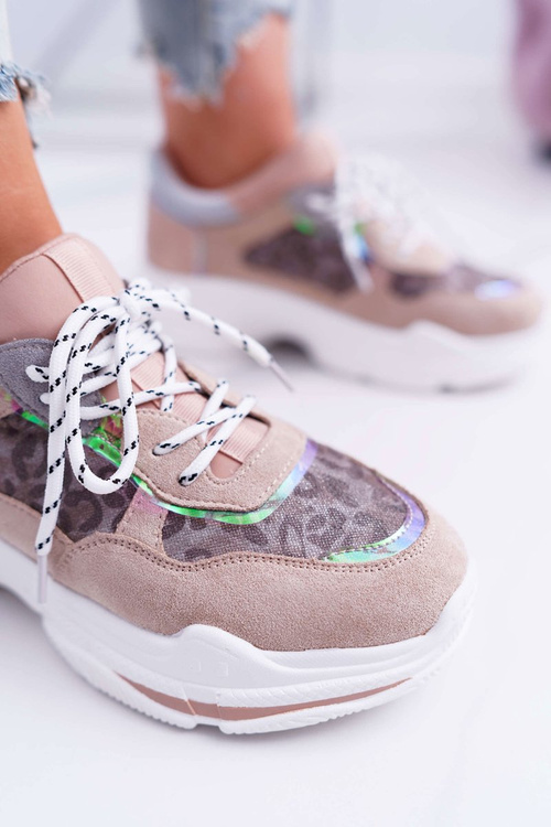 Спортивні жіночі туфлі на високій підошві Pink Cabana