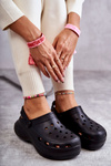 Жіночі поролонові тапочки Crocs Black Coline