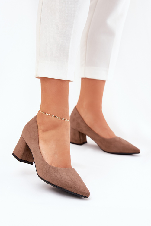 Жіночі Туфлі З Загостреними Носами На Каблуку Khaki Merinette