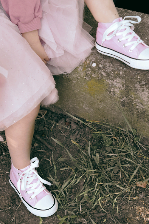 Дитячі високі кросівки Pink Filemon