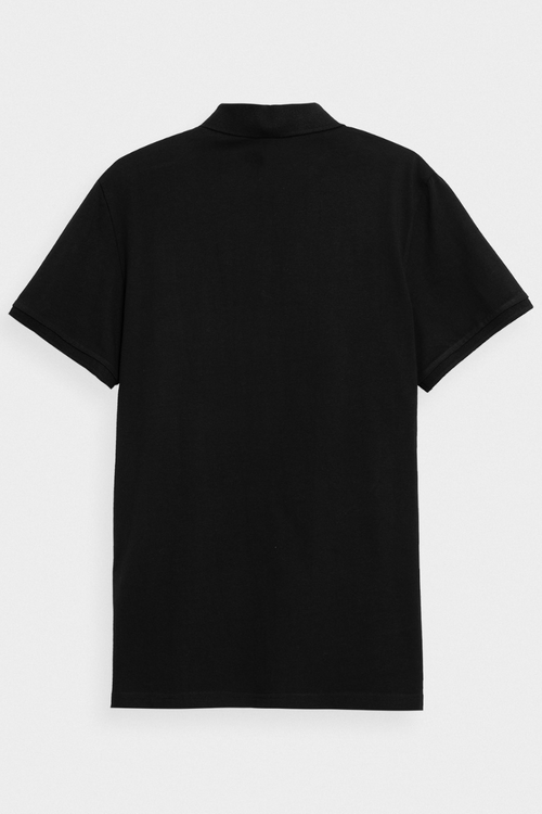 Чоловіча звичайна сорочка поло з логотипом 4F чорна 4FWMM00TPTSM316-20S