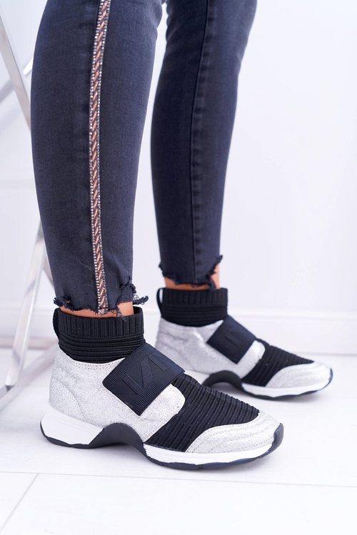 Жіноче спортивне взуття Lu Boo зі шкарпеткою Silver Brocade Phantom