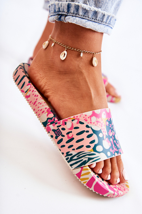 Ароматні гумові тапочки ZAXY JJ285097 Pink-Green