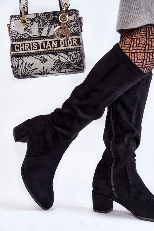 Класичні Еко замшеві чоботи Sergio Leone KZ205 Чорні